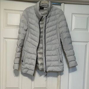 Gray puffer jacket